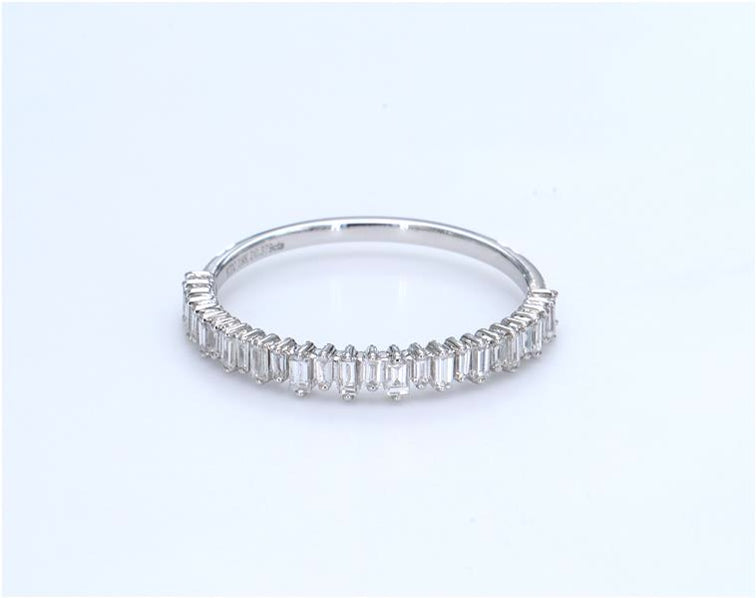 Half Eternity Baguette Diamond Ring, Real Diamond Ring, Ring for her, Ring for all occasions