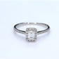 GIA Certified Emerald Diamond Pavé Ring (2)