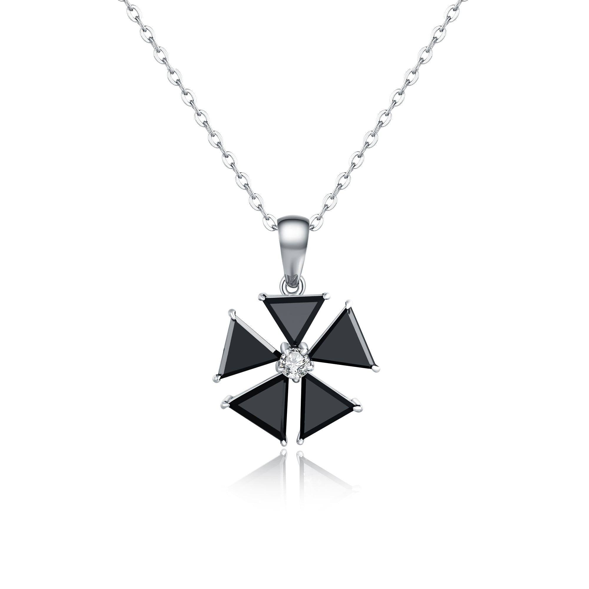 Black & White Diamond Pendant