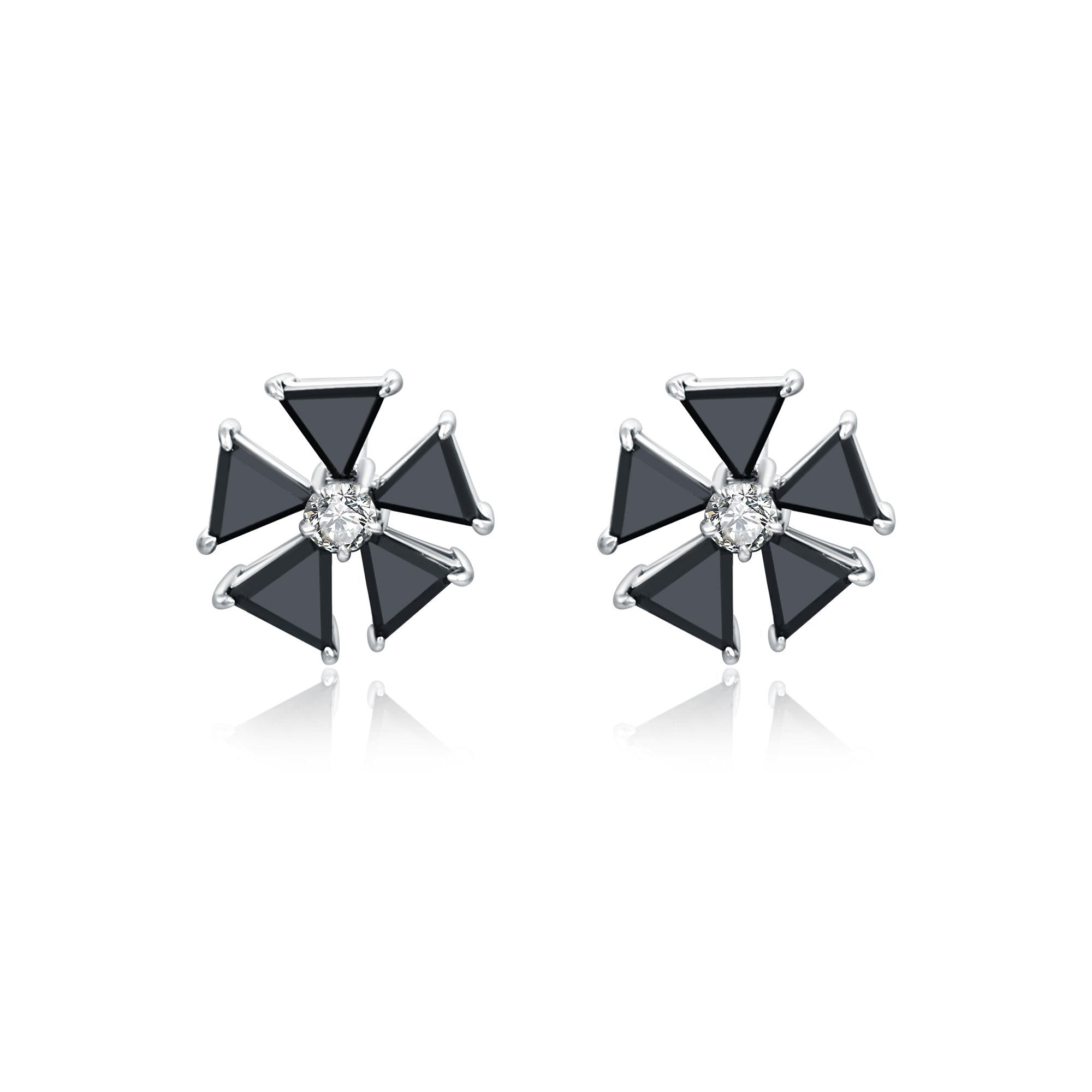 Black & White Diamond Earrings