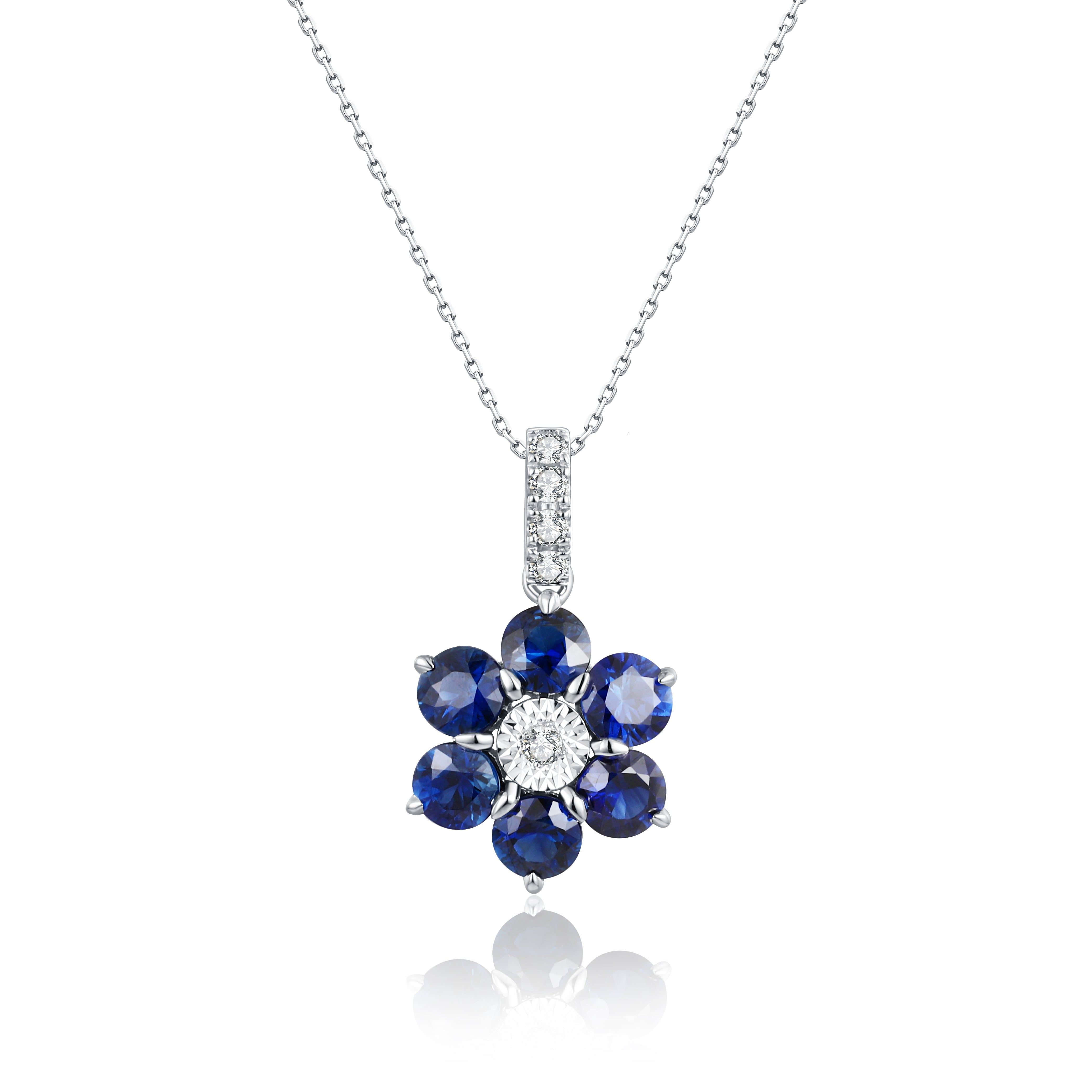 Sapphire and Diamond Pendant