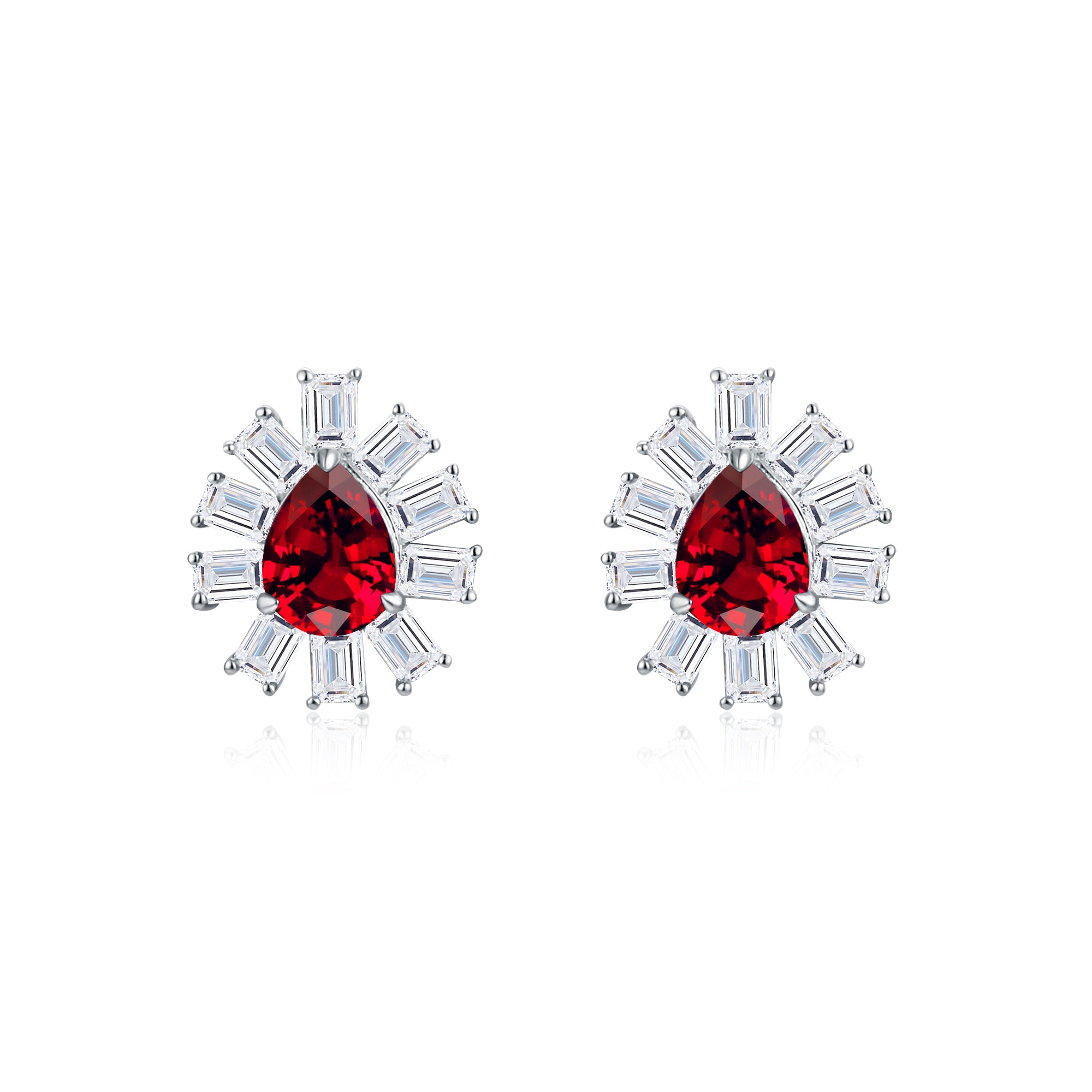 Ruby and Diamond Earrings