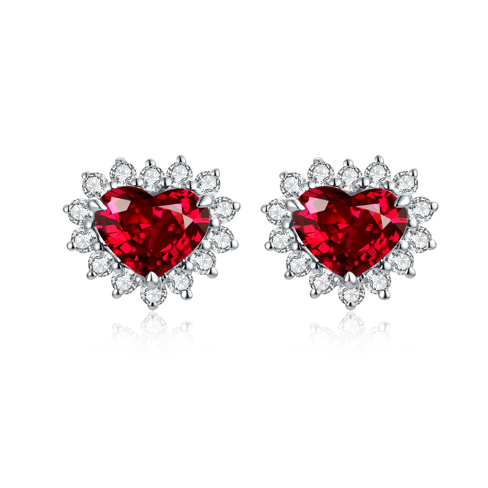 Ruby and Diamond Earrings