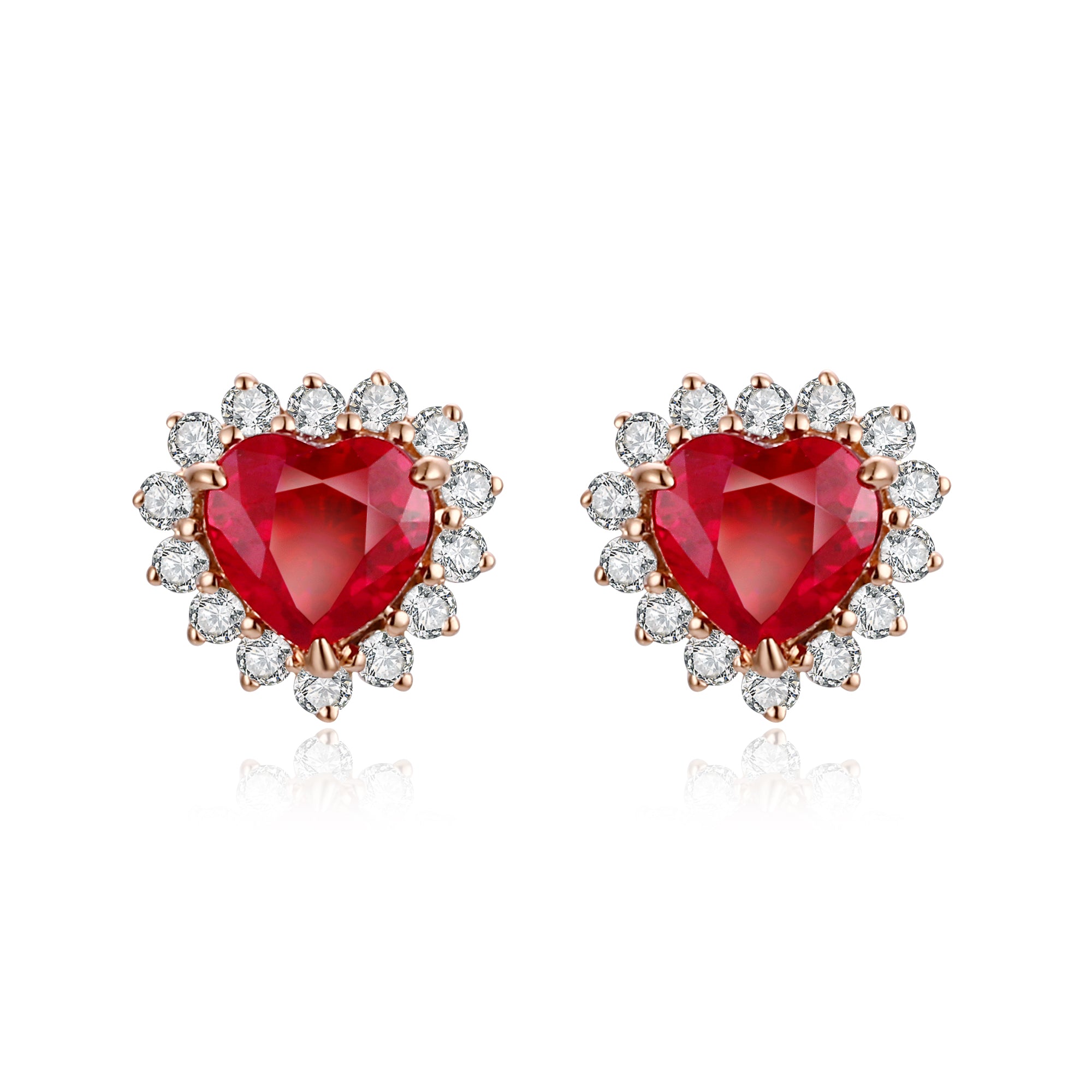 Ruby and Diamond Earrings