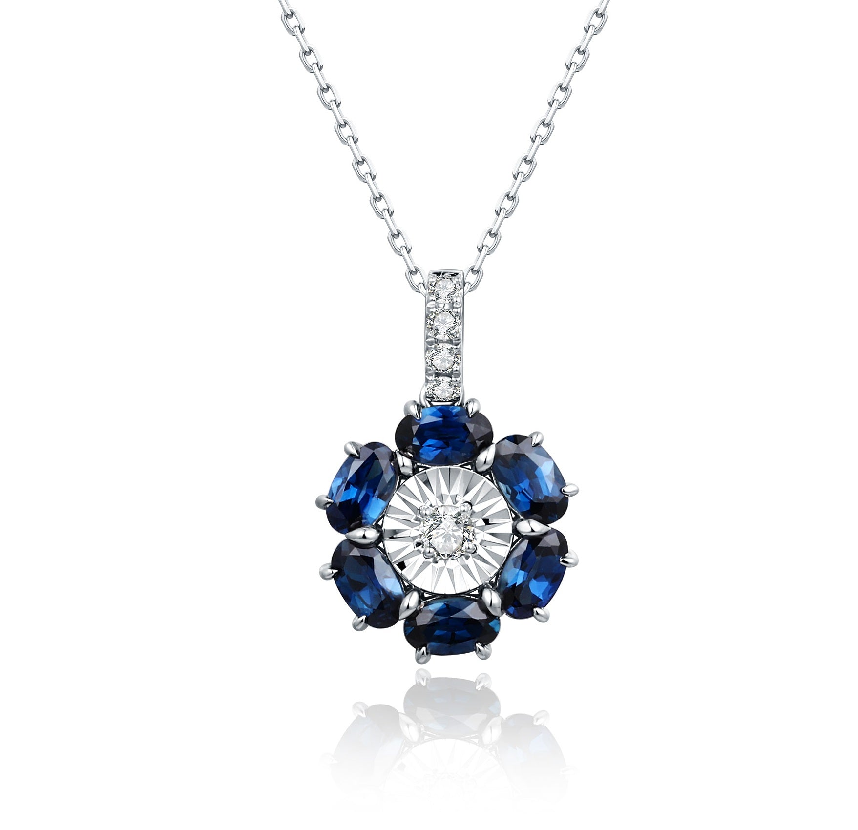 Sapphire and Diamond Pendant