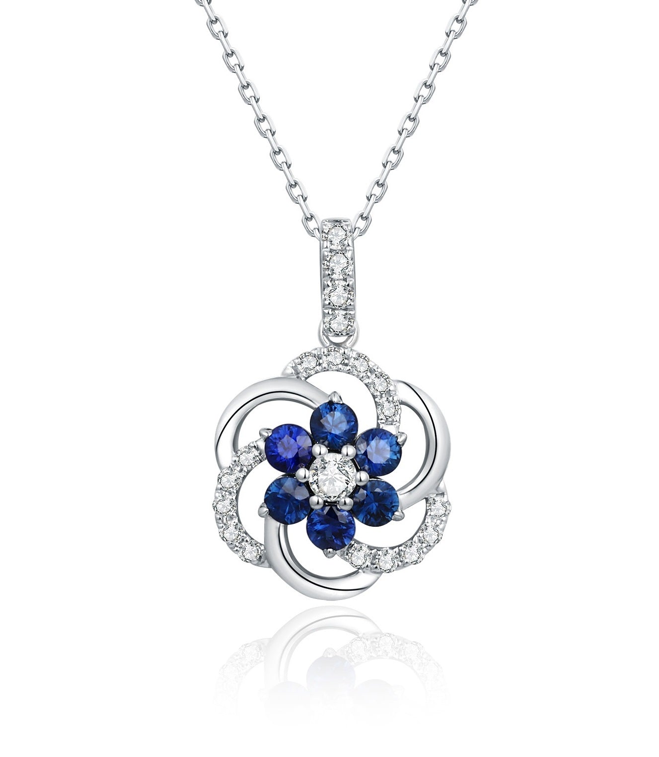 Sapphire and Diamond Pendant