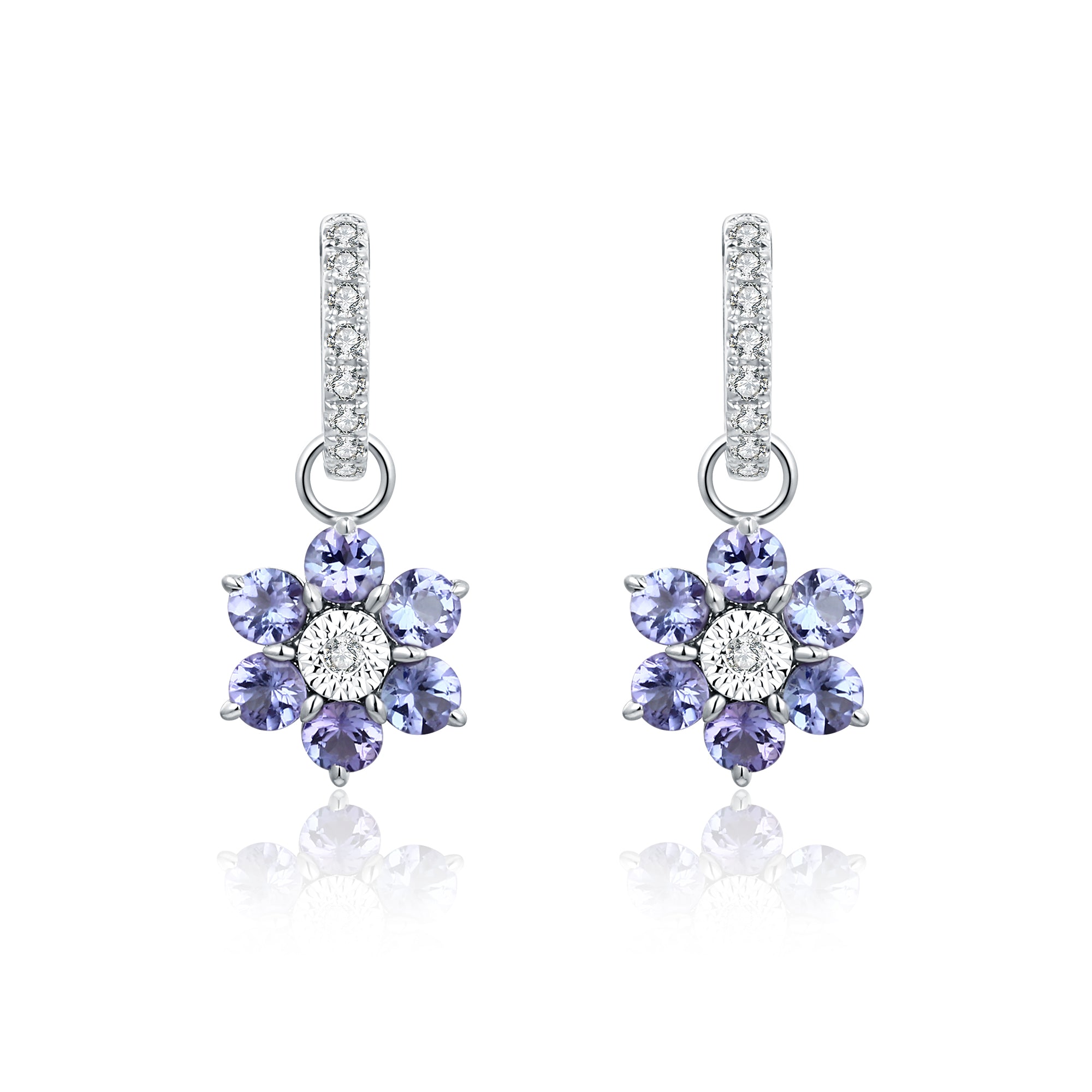 Tanzanite and Diamond Earrings