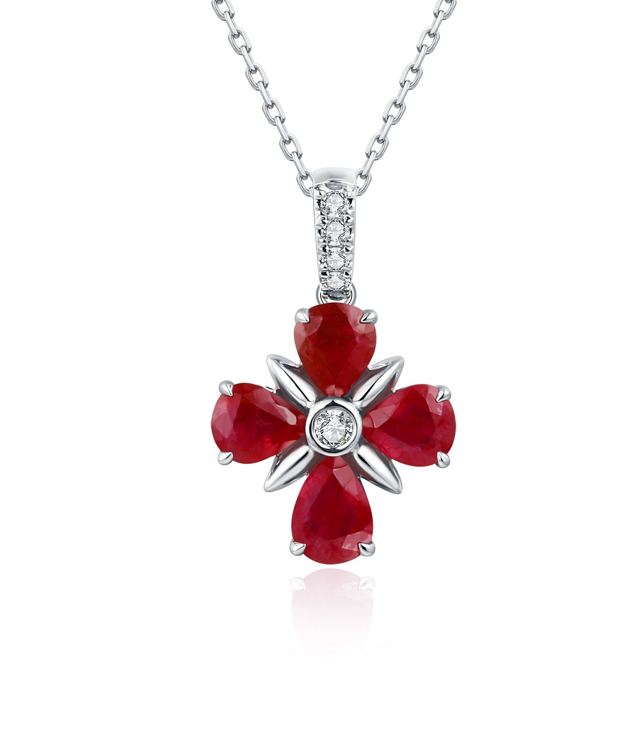 Ruby and Diamond Pendant