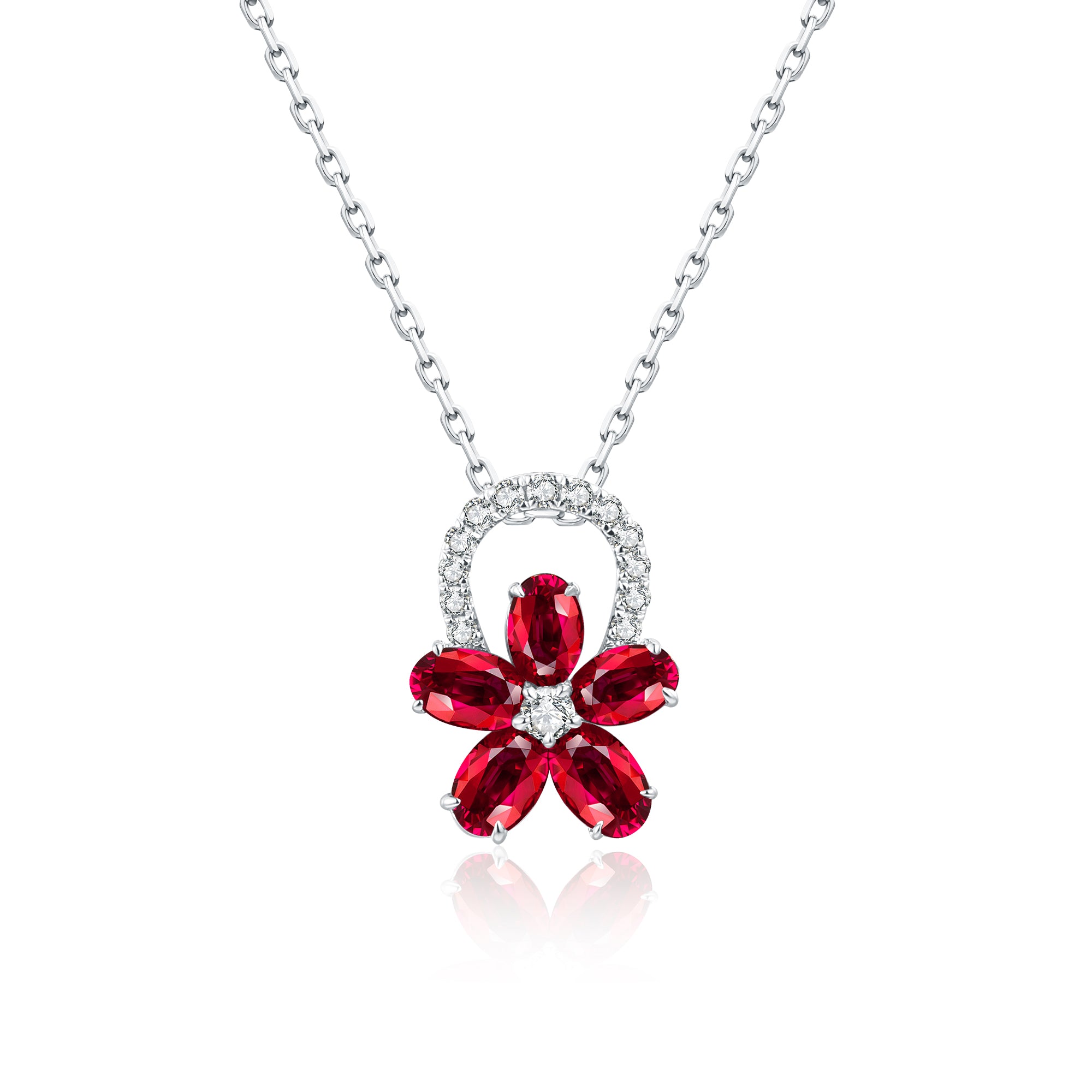 Ruby and Diamond Pendant