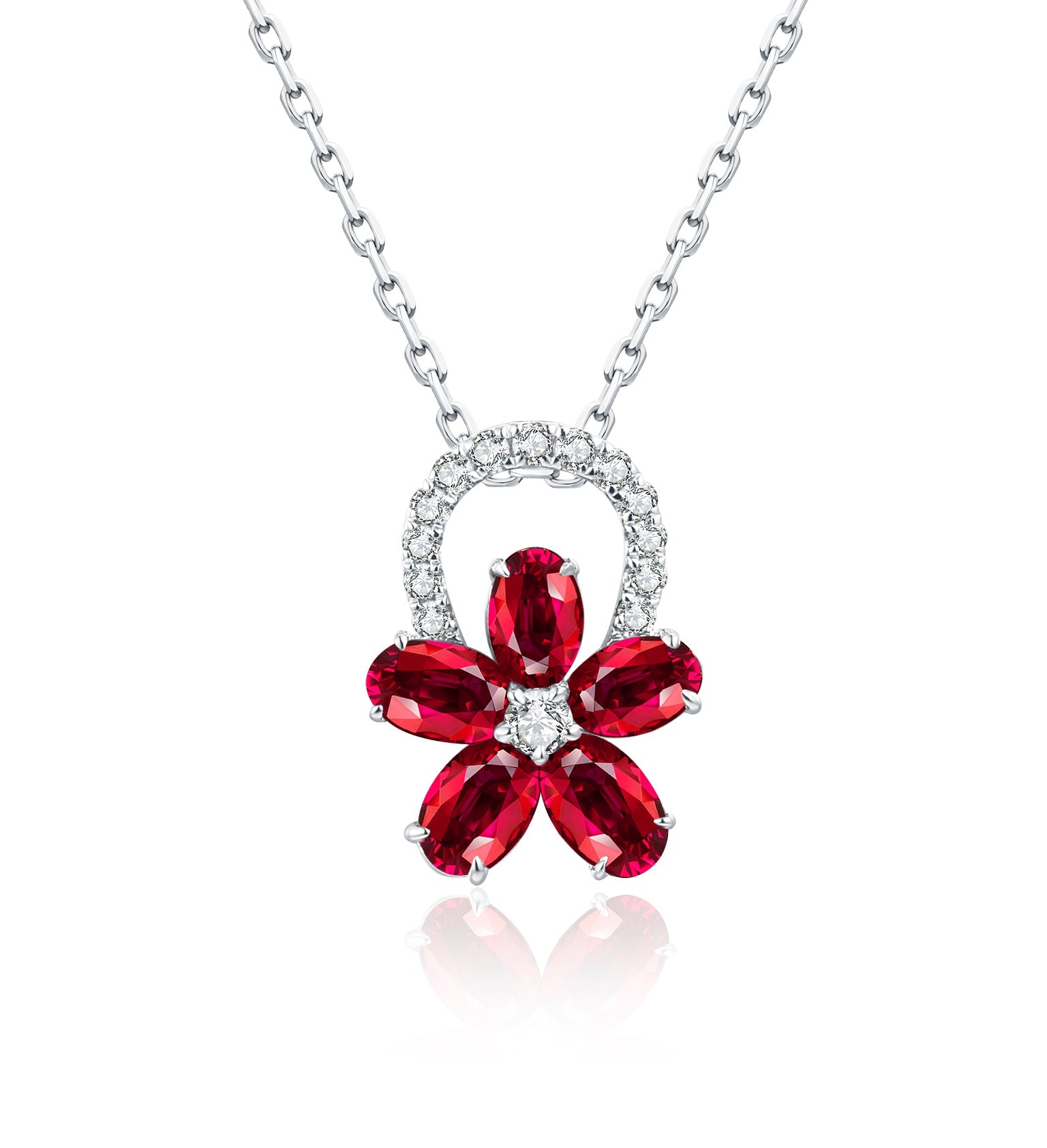 Ruby and Diamond Pendant