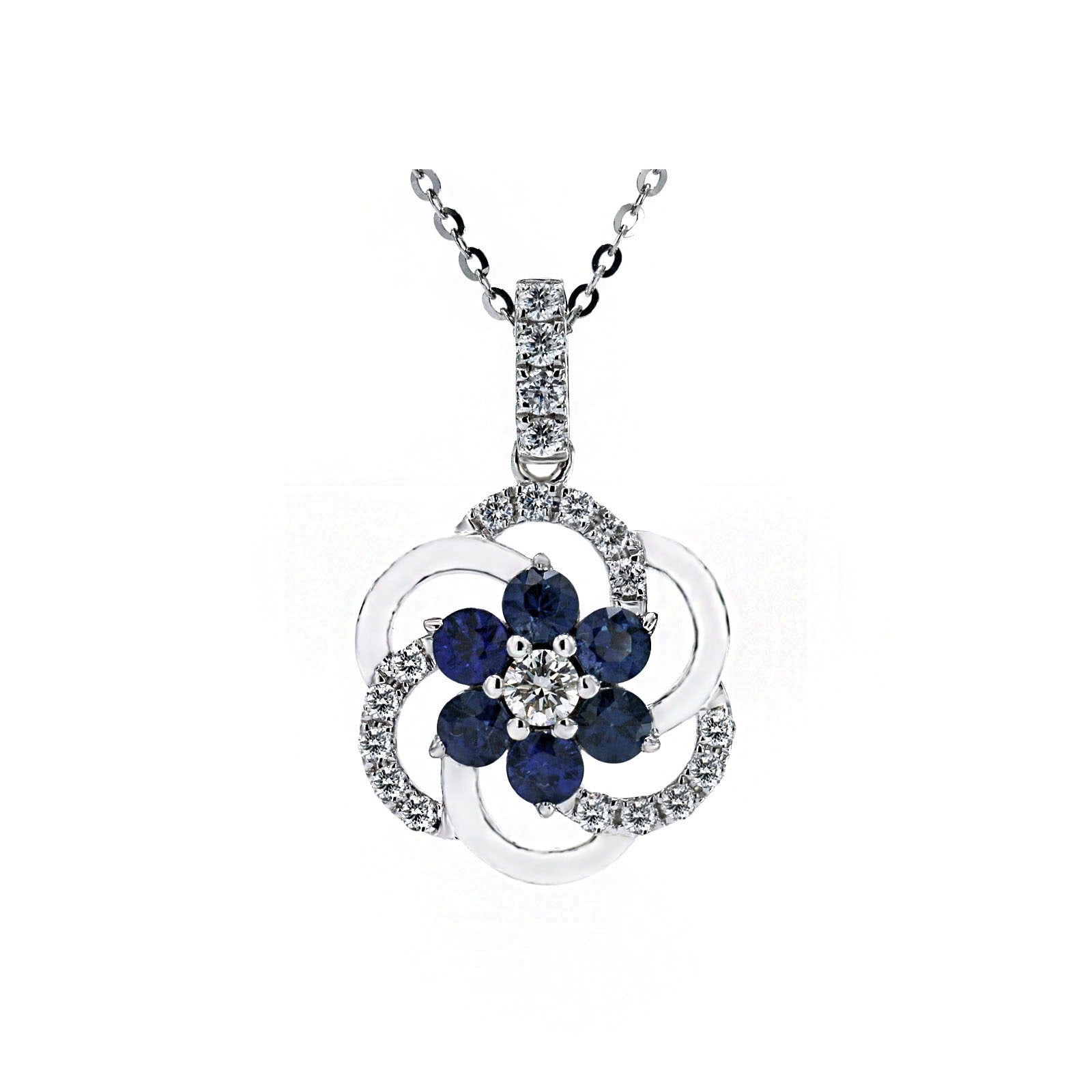 Sapphire and Diamond Pendant