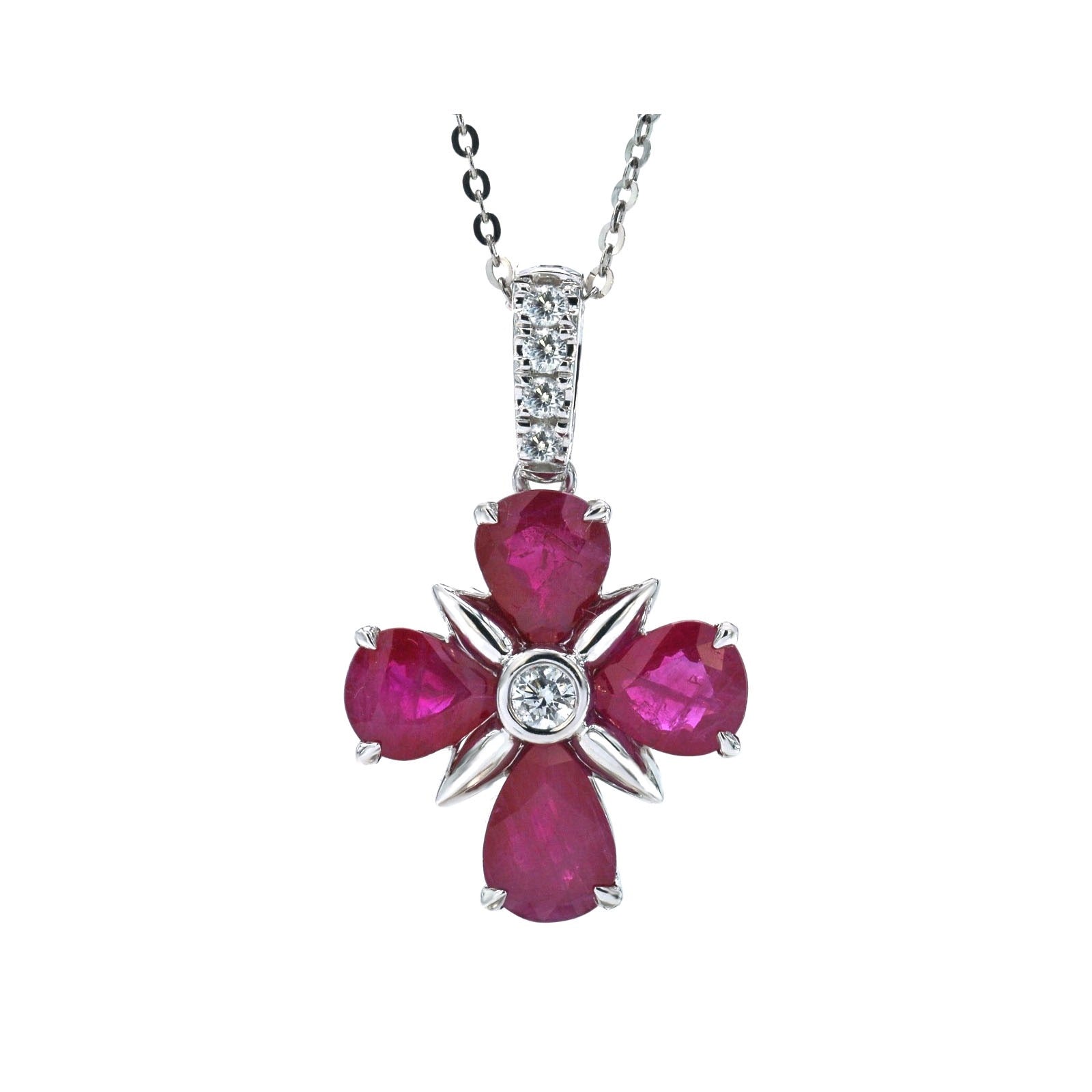 Ruby and Diamond Pendant