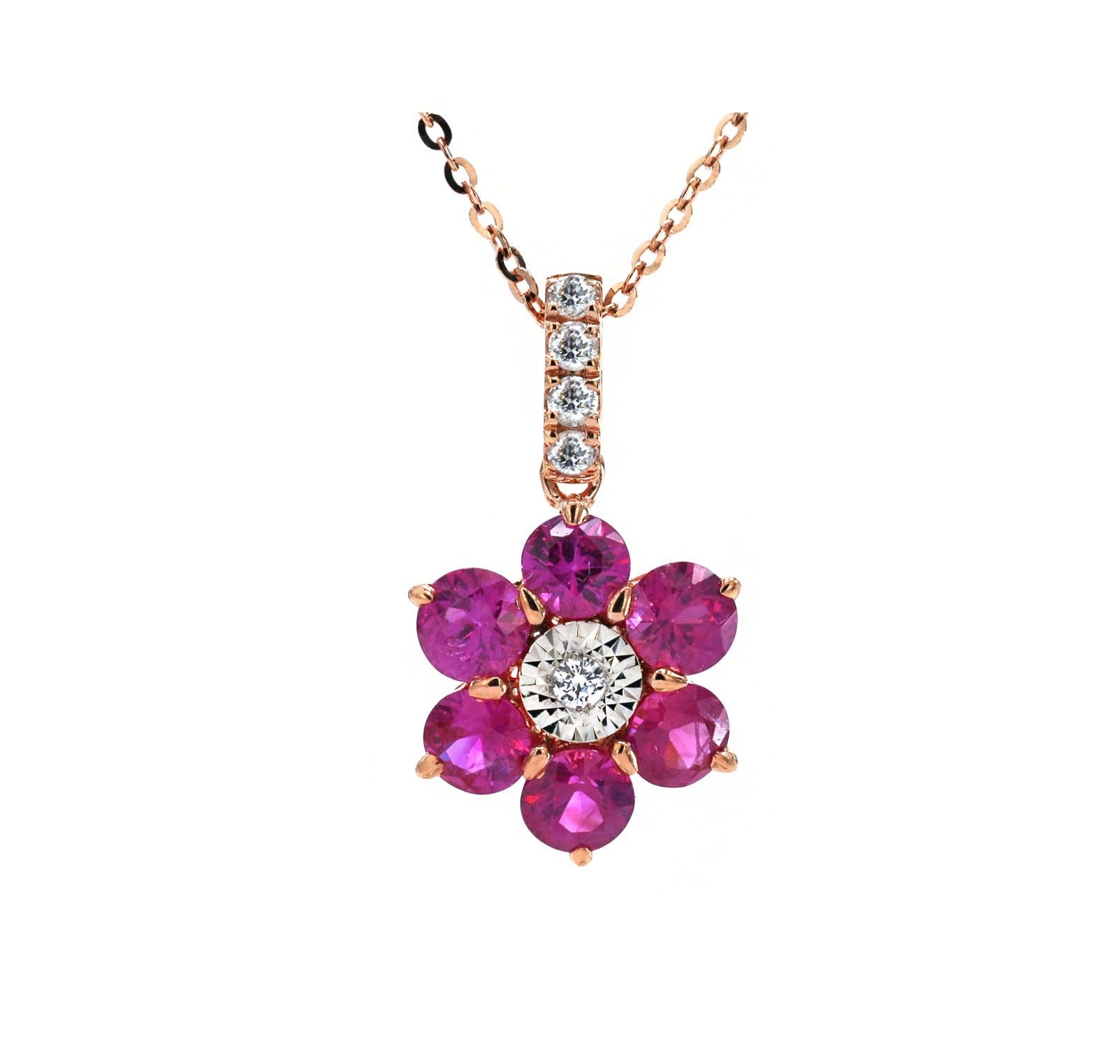 Ruby and Diamond Pendant