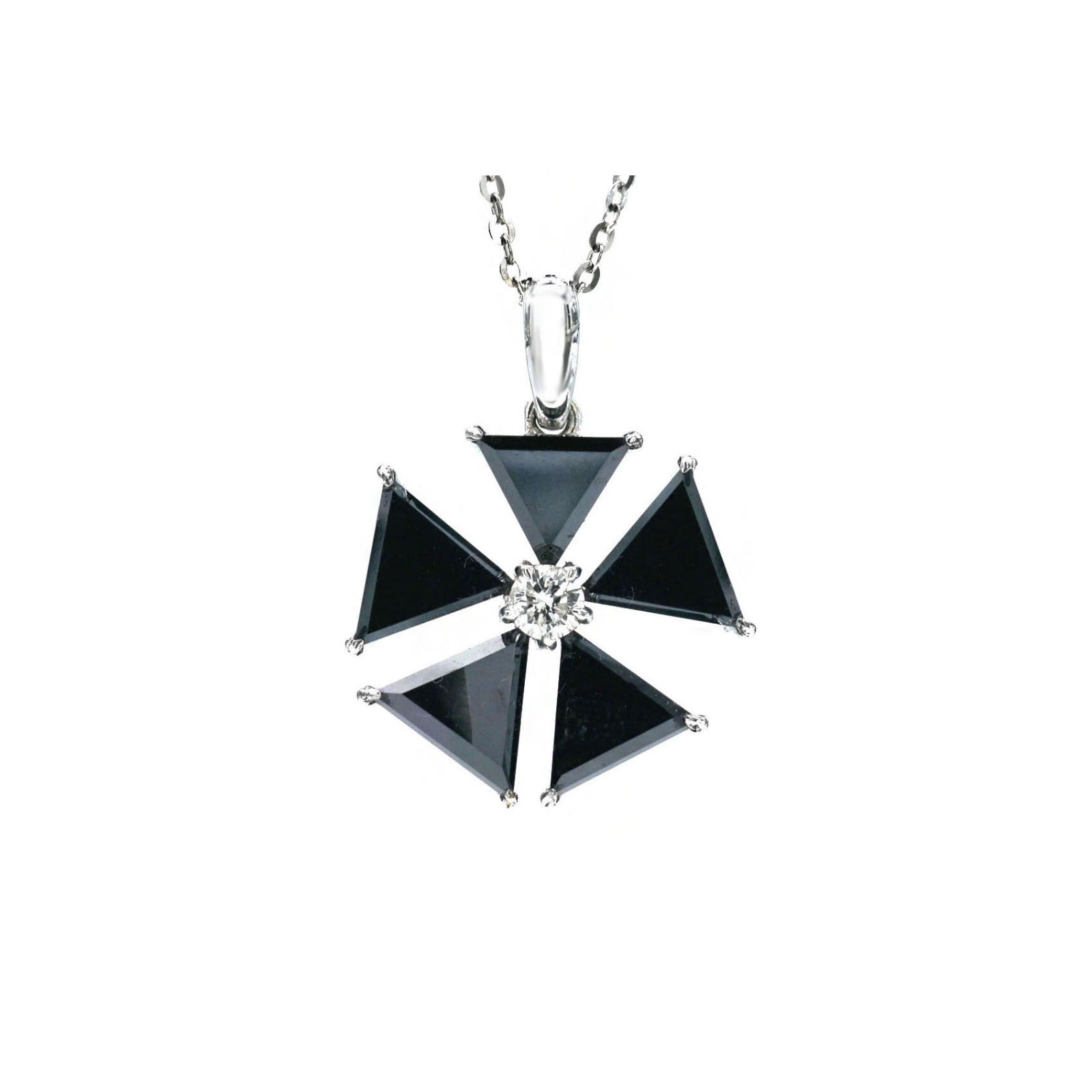 Black & White Diamond Pendant