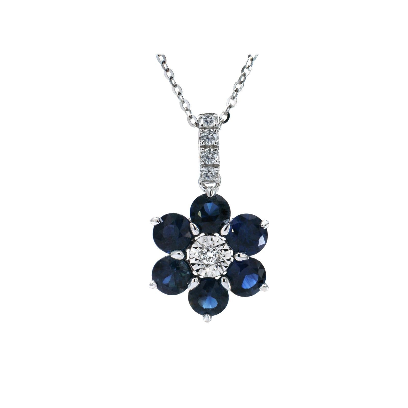 Sapphire and Diamond Pendant