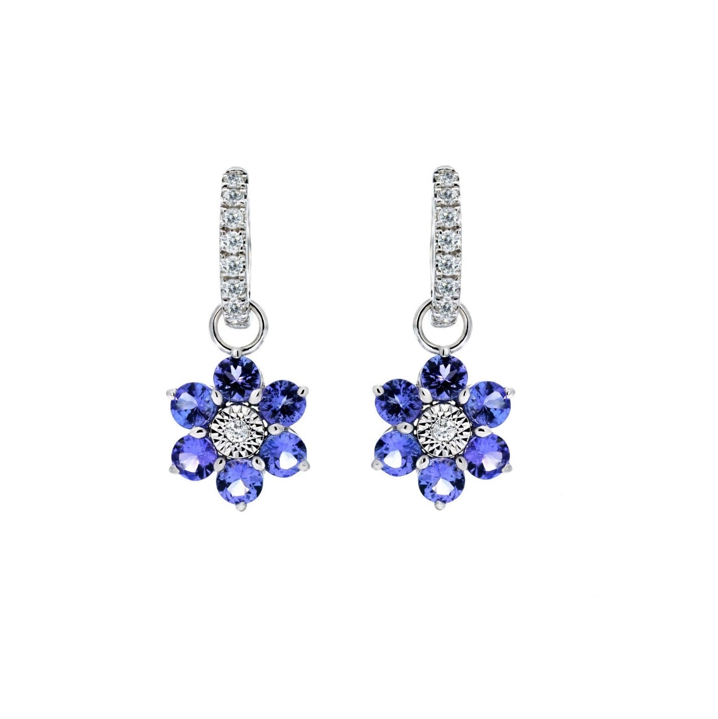 Tanzanite and Diamond Earrings