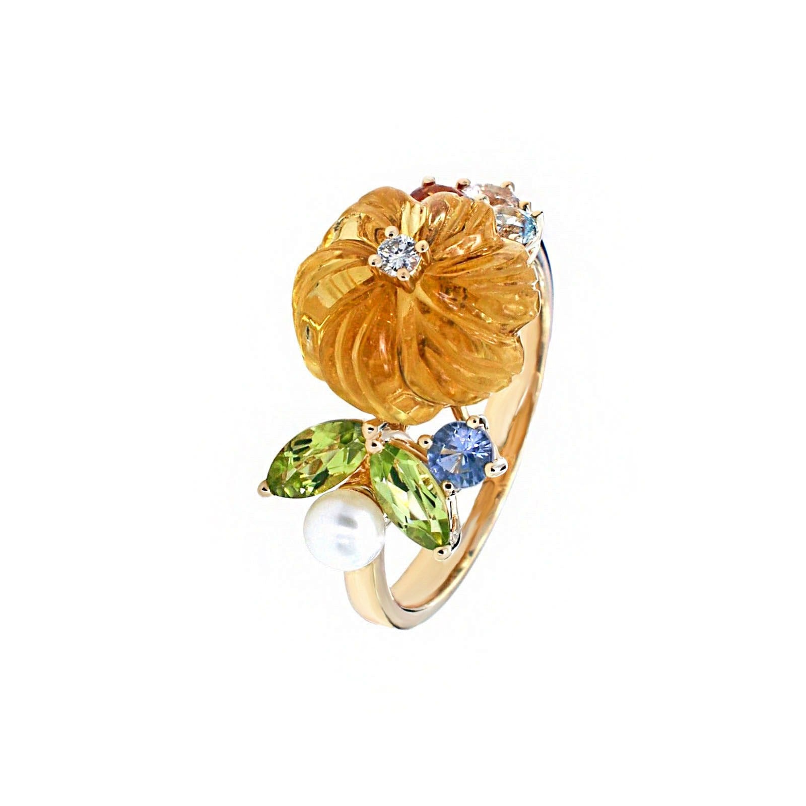 Carved Floral Ring