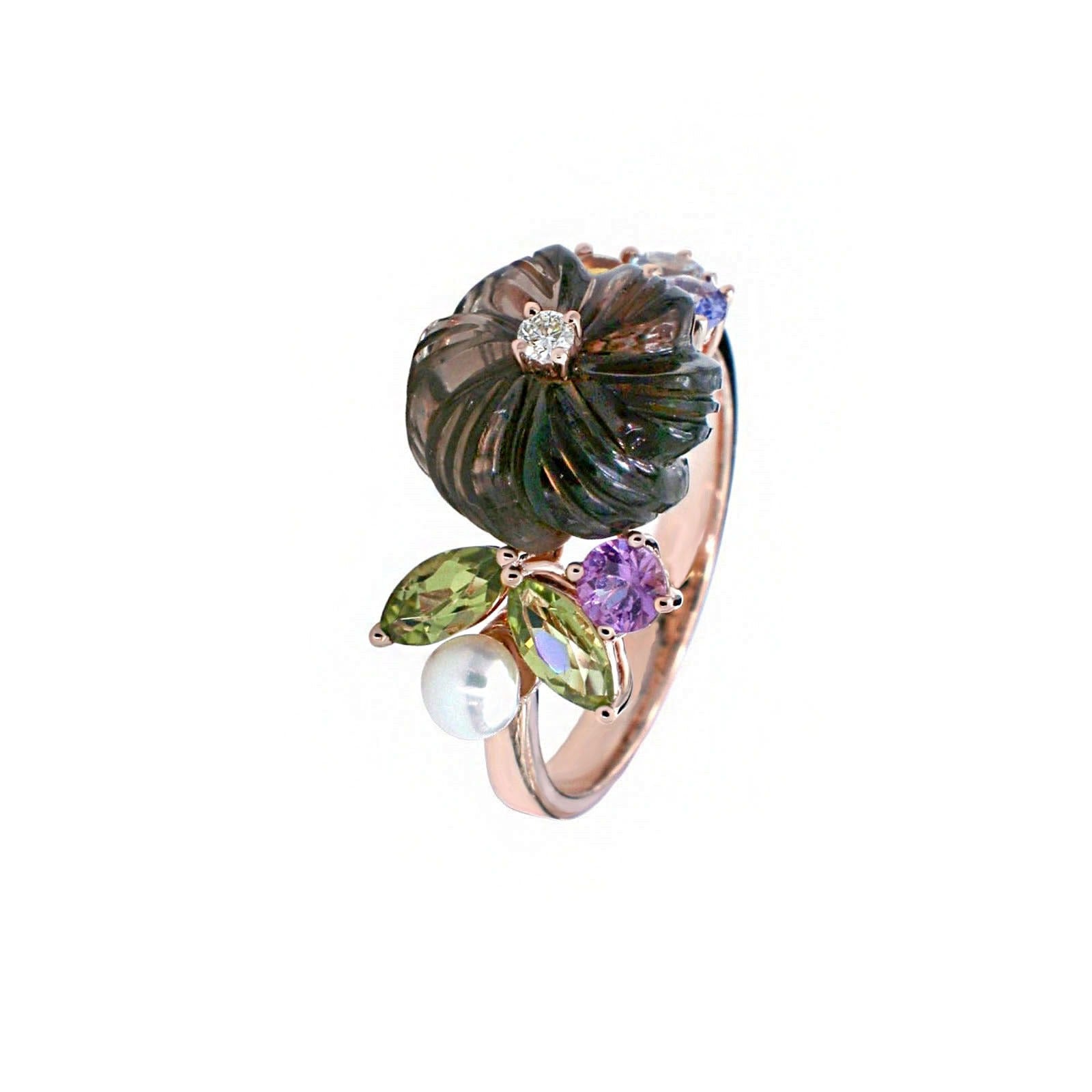 Carved Floral Ring