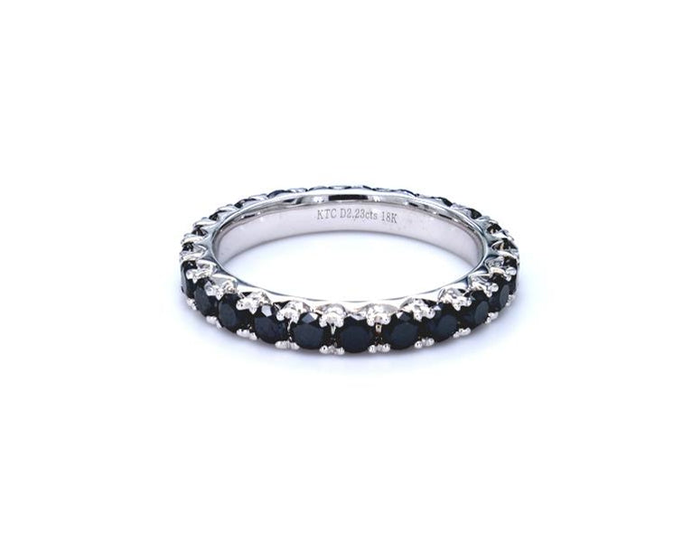 Classic Black Diamond Eternity Ring