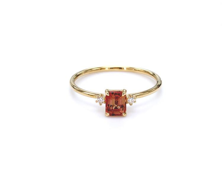 Rose Sapphire Diamond Ring