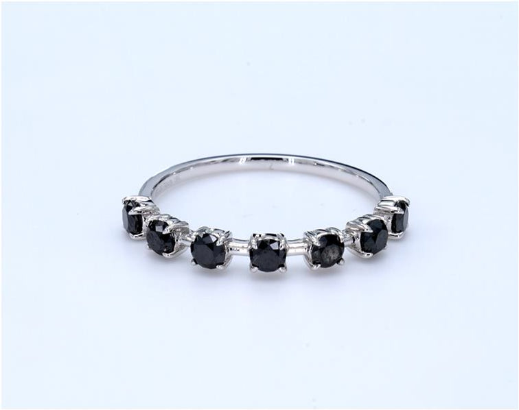 Big Black Diamond Dainty Ring