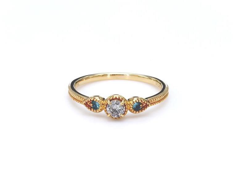 Vintage Blue Diamond Ring