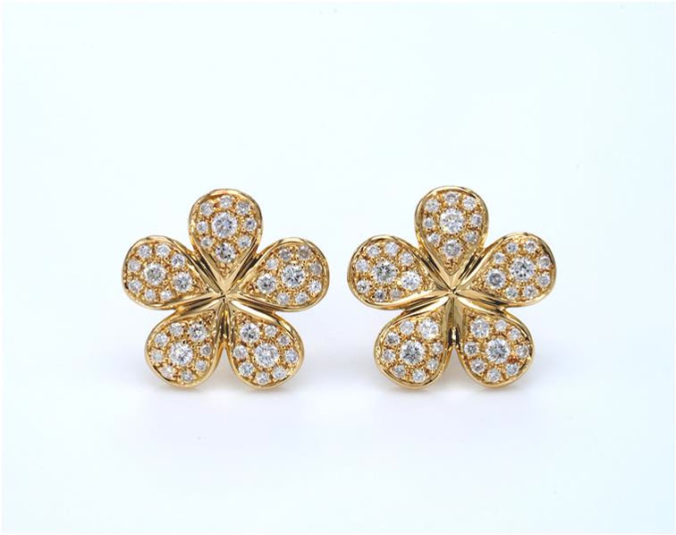 Floral Diamond Earrings