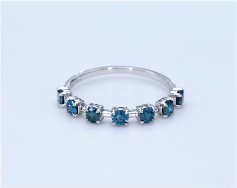 Big Blue Diamond Dainty Ring