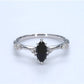 Marquise Black Diamond Craving Ring