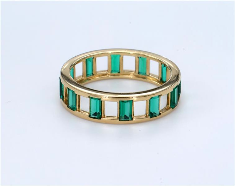 Zebra Crossing Eternity Ring