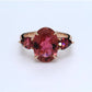 Lily Pink Tourmaline Diamond Ring