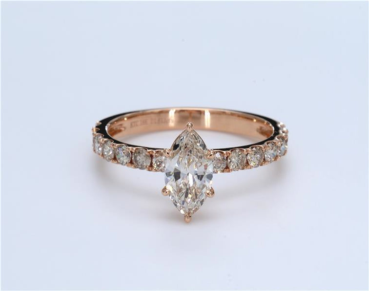 Classic Marquise and Round Diamond Ring