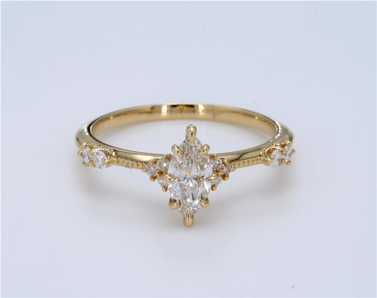 Simple Marquise Diamond Ring