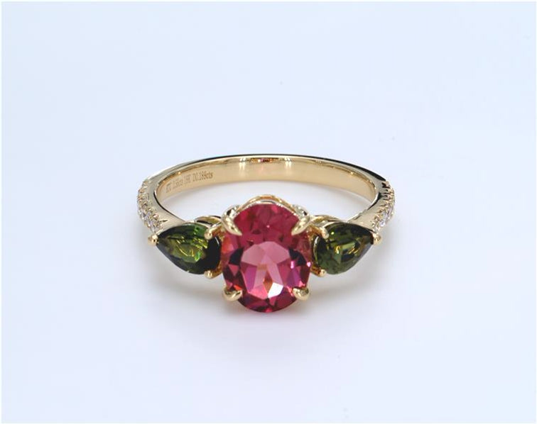 Lily Multi Tourmaline Ring