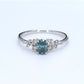 Classic Oval Blue Diamond Ring