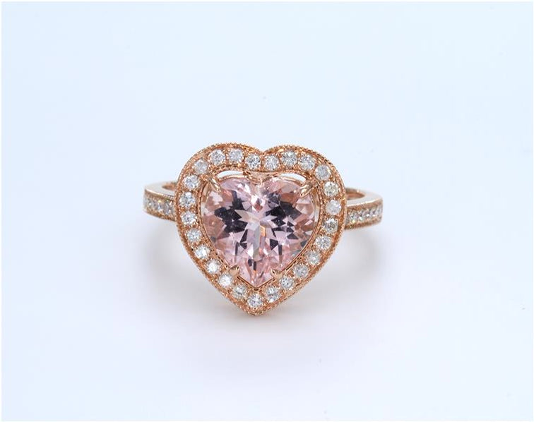 Morganite Diamond Ring